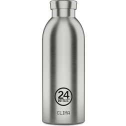 24 Bottles Clima Brushed Steel Wasserflasche 0.5L