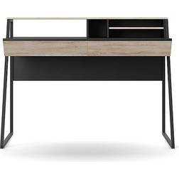 Alphason Salcombe Black/Oak Writing Desk 59.5x118.5cm