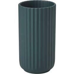 Lyngby Porcelain Matte Green Vase 20cm