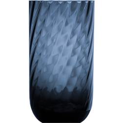 Specktrum Meadow Swirl Cylinder Blue Vase 28cm