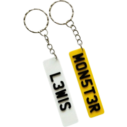 Shein 1PC Personalised Acrylic Keyring Custom Name Keyring Keychain Car Plate Tag Licence Tag Personalised Gift Graduation Gift Unique Gift Memorial Customizable Unique Gift, Valentine Day, Valentine Day Decor Gifts Birthday