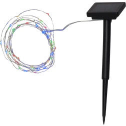 Star Trading Dew Drop Silver String Light 50 Lamps