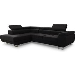 Silape Caris Black Sofa 273cm 5-Sitzer