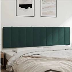 vidaXL Gavlpude 180 cm Velour Mørkegrøn Sengegavl