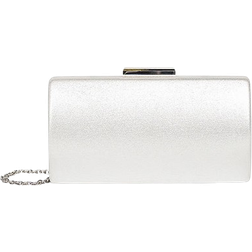 Paradox London Shimmer Dionne Box Clutch Bag - Silver
