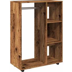 vidaXL Engineered Wood Old Wood Wardrobe 80x110cm