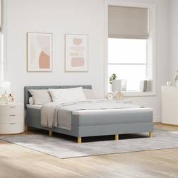 vidaXL Box Spring with Mattress Light 160x200 cm Continental Bed