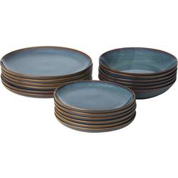 IKEA Gladelig Service 18 Dele Blue Spisestel