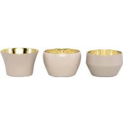 Skultuna Kin Beige Värmeljuslykta 4.5cm 3st
