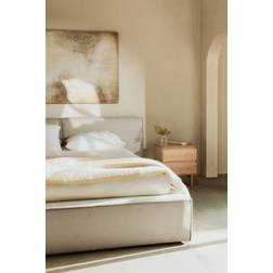 Sklum Gestoffeerd Bed Met Opbergruimte Lunari Zand Stof 180 x 200 cm