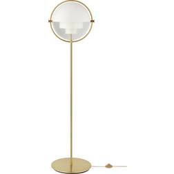GUBI Multi-Lite Brass/White Floor Lamp 148cm