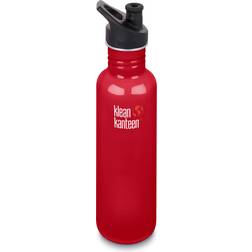 klean-kanteen Classic Sport Cap Mineral Red Wasserflasche 0.8L