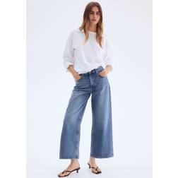 H&M Dame Vide Jeans - Denimblå