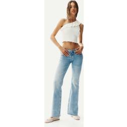 H&M Flared Low Jeans - Lys Denimblå