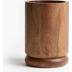 H&M Mango Wood Brown Utensil Holder