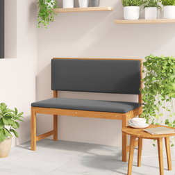 vidaXL with Cushions 100x50x91 cm Solid Wood Acacia Garden Bench