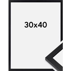 BGA Modern Akrylglas Svart 30x40 cm Ram