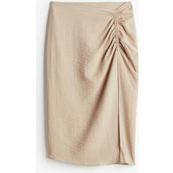 H&M Drawstring Detail Beach Skirt - Beige