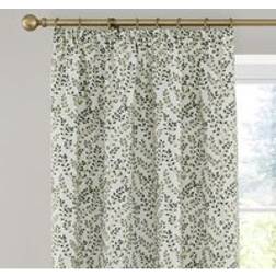 Dunelm Shimla Pencil Pleat Curtains Green