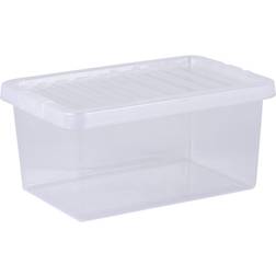 Wham Crystal 11L Small Under Bed Plastic Boxes Pack of 5 Storage Box