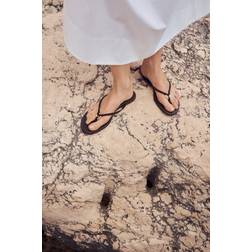 H&M Flip-flops Med Ringdetalj - Mörkbrun