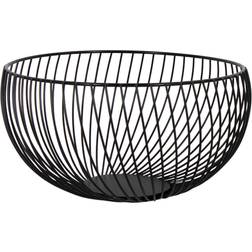 Home -Tex 25x13 cm Sort Rund Kurv Frugtskål
