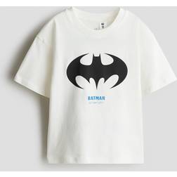 H&M Pojke Vit DC Comics T-shirt Med Tryck