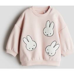 H&M Baby Sweatshirt Med Motiv - Ljusrosa/Miffy
