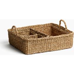 H&M 5-Delat Set Flätad Förvaringskorg Beige Korg
