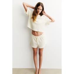 H&M Cream Vaffelsydd Pyjamas - Dame