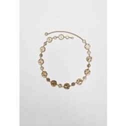 Stradivarius Metal Belt With Round Plates - Gold