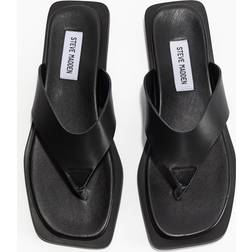 Steve Madden Leather Splash Sandals - Sort