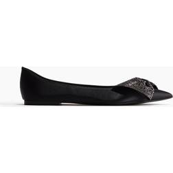 Steve Madden Satin Magi Ballerinas Dame - Sort