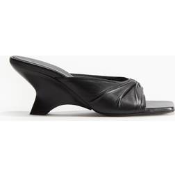 Gia Borghini Helga Thong Wedge Sandal - Black