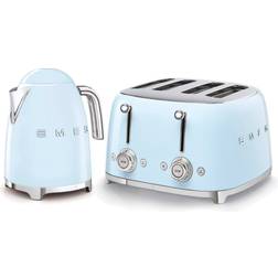 Smeg 50’s Style Retro 1.7L Kettle and 4-Slice Toaster