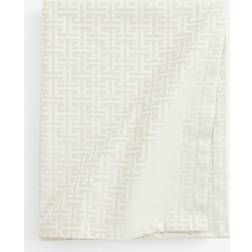 H&M Cotton Blend Tablecloth Beige, White (240x140cm)