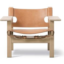 Fredericia Furniture The Spanish Soap Oak / Natural Saddle Leather Lænestol 67cm