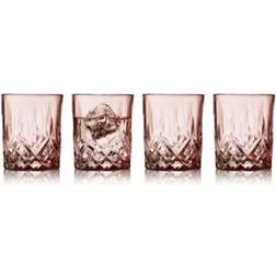 Lyngby Glas Sorrento Pink Whiskyglas 32cl 4stk