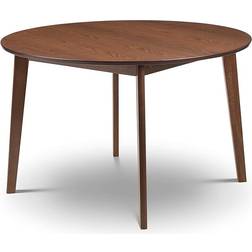 Julian Bowen Farringdon Circular Walnut Dining Table 120cm