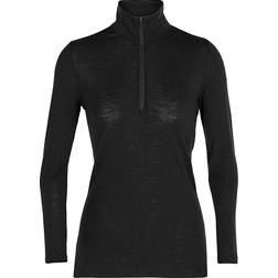 Icebreaker Women's 175 Everyday Long Sleeve Half Zip Pullover - Black