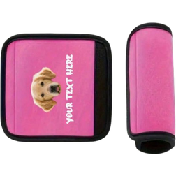 Shein Custom Name Luggage Handle Wrap, Personalized Suitcase Handle Wraps With Text, Customized Stroller Identifier, Customizable Luggage Wraps For Suitcase, 14x15cm, Orange/Red/Blue/Yellow/Rose Red/Black/Green, Luggage Wrap, Mother'S Day Gift, Easter Gift, Valentine'S Day Gift, Birthday Gift