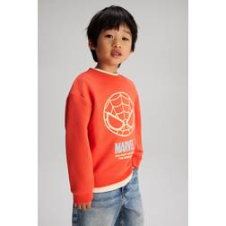 H&M Boys Printed Boys Sweatshirt - Orange/Marvel