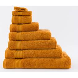 Dunelm Egyptian Cotton Bath Towel Orange (125x70cm)