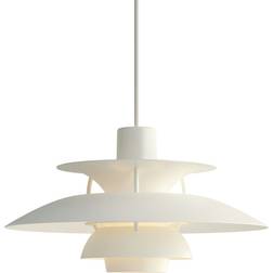 Louis Poulsen PH 5 Mini Monochrome White Pendant Lamp ∅ 30cm