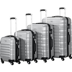 Zelsius Hard Shell Suitcase Set of 4 - Grey