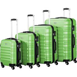 Zelsius Hard Shell Suitcase Set of 4 - Green