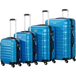 Zelsius Hard Shell Suitcase Set of 4 - Blue