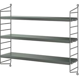 String Pocket Dark Grey Wall Shelf 23.6"