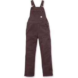 Carhartt Rugged Flex Loose Fit Canvas Bib Overall - Dark Brown