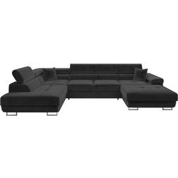 Mirjan24 Torezio Bis Black Soffa 346cm